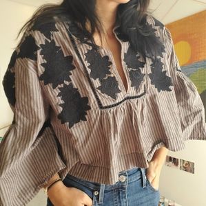 Free People peasant crop top